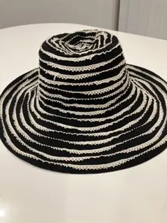 美品☆ストライプデザイン アウトドアハット