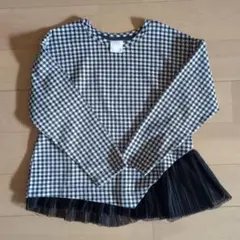 ZARA チェック柄 長袖カットソー 7歳