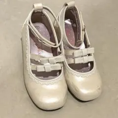 フォーマルシューズ 17cm キッズ セレモニーシューズ 中古 発表会 結婚式