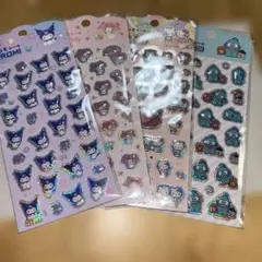 新品サンリオ ぷくっとシール　4種類　 サンリオ ハローキティ クロミ マイメロ