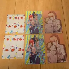 チェンソーマン ポストカード4枚&クリアしおり 2枚セット