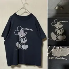 希少❗️80s vintage ミッキーマウス カリフォルニア Tシャツ 黒のサムネイル