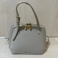 CHARLES & KEITH グレー ハンドバッグ