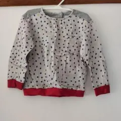 Petit Bateau ドット柄 長袖カットソー