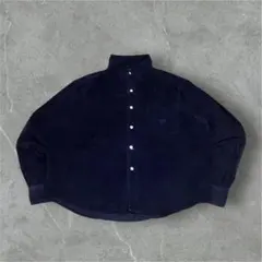 00s CHAPS チャップス コーデュロイ シャツ ネイビ￼ー