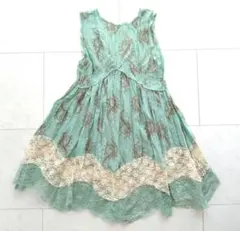 値下げ【新品】シフォンワンピース レースワンピース きれいめワンピース