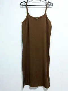 COLZA キャミソールワンピース ブラウン M