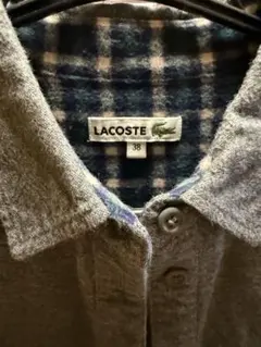 LACOSTE グレー 長袖 ワンピース 38
