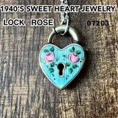 スウィートハートジュエリーローズ シルバー ヴィンテージネックレス 七宝焼1