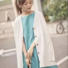 ３２８０円　田中亜希子さんコラボ　カーディガン　UVカット素材　春夏
