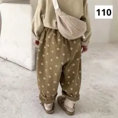 キッズパンツ 110 ボトムス ナチュラル ゆったり 男女兼用 韓国子供服 春