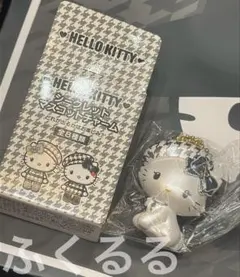 ハローキティ シークレットマスコットチャーム 千鳥柄 チャーミーキティ