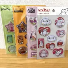 ウォーターシール　ディズニー　4点セット／新品・未開封　セリア