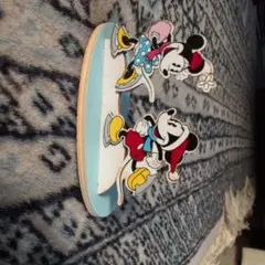 ミッキー・ミニー 木製ディスプレイ
