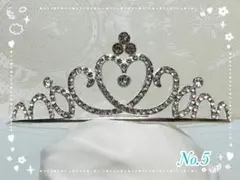 ティアラ ハートモチーフ シルバー 結婚式 誕生日 プリンセス ハロウィン 子供