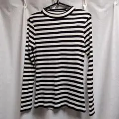 earth music＆ecology 長袖 ボーダーリブカットソー