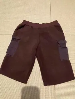 キッズ ボア ハーフパンツ ブラウン 110cm