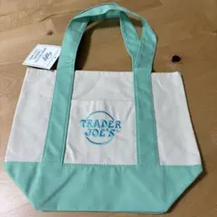 【ラスト1点】新品TRADER JOE'S ミニパステルキャンバストートバッグ