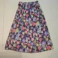 ScoLar 花柄 フレアスカート Mサイズ