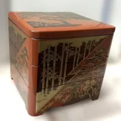 漆器 重箱 竹と松と梅宮のデザイン