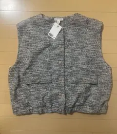 H&M オーバーサイズ ブークレニットベスト