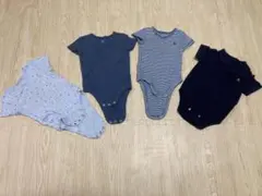 GAP 6-12m 70cm前後 男の子 半袖 4枚セット ボディスーツ