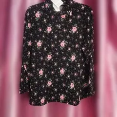 新品さらにOFF♥BB-210 花柄長袖トップス M-Lサイズ9205