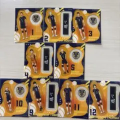 ハイキュー‼︎ 2セットクリアステッカーガム　烏野