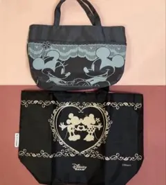 ディズニー　ミッキー&ミニー　トートバッグ 2点セット