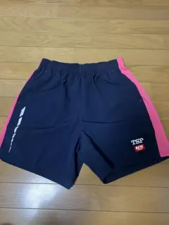 TSP 卓球用ショートパンツ ネイビー/ピンク　ＬＬ