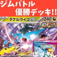 ⭐︎ジムバトル優勝構築⭐︎ タケルライコexデッキ（宝石型） スリーブ