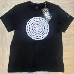 adidas/marimekko ブラック円形グラフィック半袖Tシャツ　Sサイズ