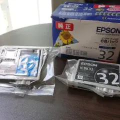 純正EPSON IC6CL32 インクカートリッジ ブラック・シアン セットのサムネイル