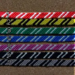 ①赤　ハンドメイド　ミサンガ　アンクレット　スポーティー