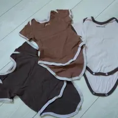 肌着ロンパース 80〜90 7着セット まとめ売り