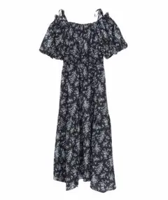 2WAYフラワープリントワンピース ブラック 31 Sons de mode