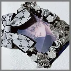 ホイップデコ トレカケース ロリータ系 黒‪✕‬白‪✕‬チャコールグレー