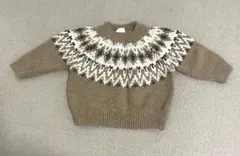 ZARA♡ノルディック柄ベージュセーター 9-12ヶ月