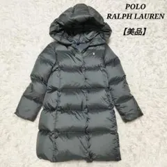 【美品】ポロラルフローレン　ダウンコート　肉厚　暖かい　グレー　レディース