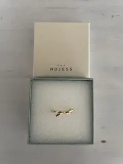 ノジェス　 NOJESS 　シルバーピンキーリング 　リボンモチーフ 　a16のサムネイル