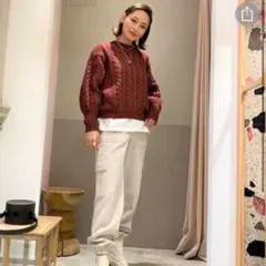 searoomlynn woolヘザー ジョガーパンツ