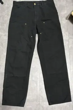 USA製 Carhartt ダブルニー ブラック 38×32 美品 アメリカ製② 38✖️32 Carhartt ブラック ダブルニー USA - メルカリ