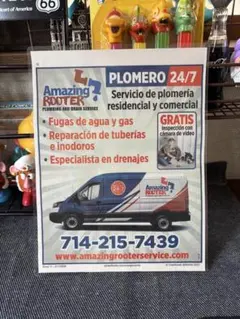 ポスター　アメリカ　フリーペーパー　ラミネート加工　1枚　飾り　アメリカン雑貨