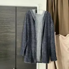 サマンサモスモスsamansa mos2ブルーBlueパーカー　ニット　コート