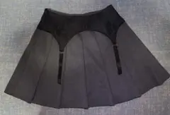 Darich ガーターデザインプリーツミニスカート