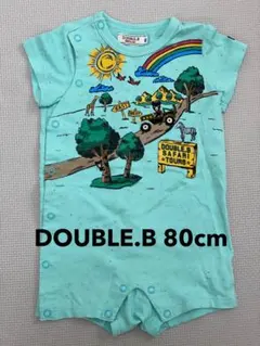 DOUBLE.B ダブルビー ロンパース 80cm ミキハウスのサムネイル
