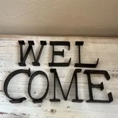 アイアンオブジェ　アルファベット 《WELCOME》