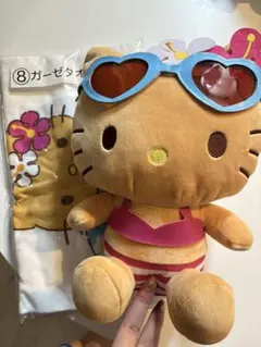 【セット売】サンリオ 当たりくじ キティ 日焼けキティ　ぬいぐるみ　タオル