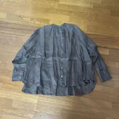 スローブイエナ ブラウス　ラミーギャザー　シャツ