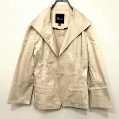 &byP&D ジャケット 美品 40 L 無地 大人女子 人気 アイボリー183